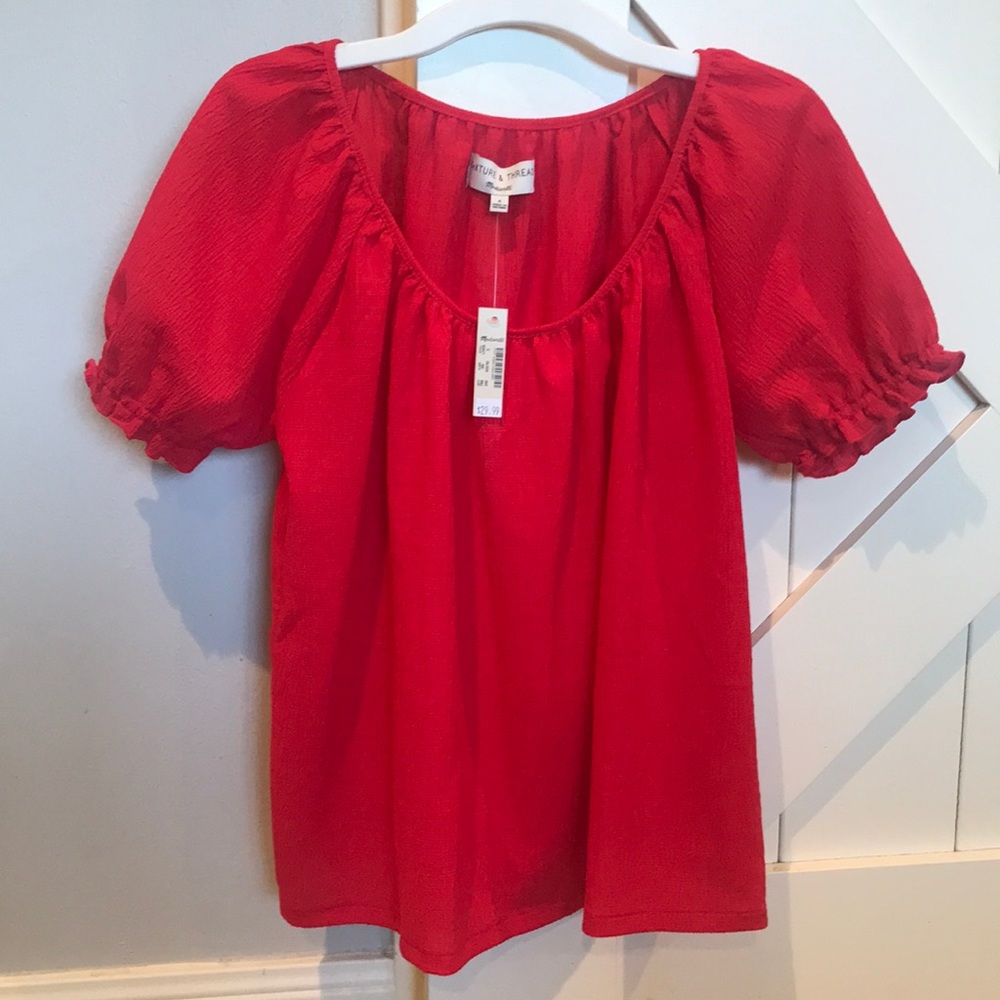 NWT Madewell red top